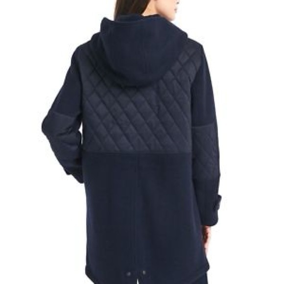 Women's Navy Quilted Jacket - Picture 3 of 4